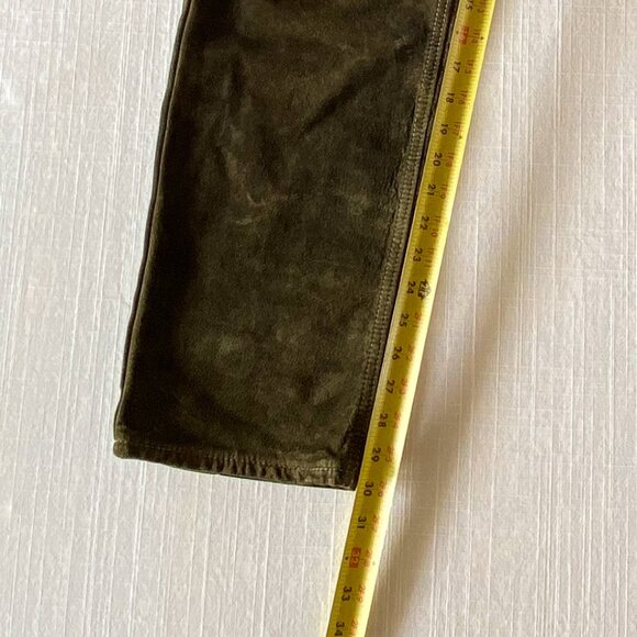 Vintage 2000s Suede Leather Pants - Size M - Wash & Wear Washable Suede - Picture 6 of 8